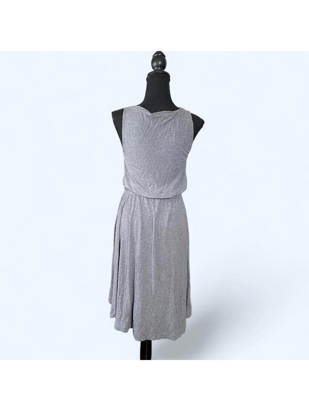 Vintage Y2K Gap grey midi boho minimalist tie waist tank dress Size Small - Picture 4 of 6